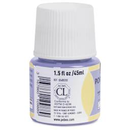 Pebeo Porcelaine 150 Paint - Lavender Blue, Opaque, 45 ml bottle (side)