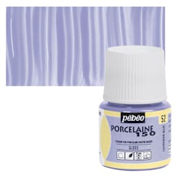 Pebeo Porcelaine 150 Paint - Lavender Blue, Opaque, 45 ml bottle and swatch