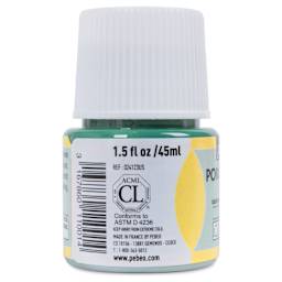 Pebeo Porcelaine 150 Paint - Chalk Powder Green, 45 ml (side)