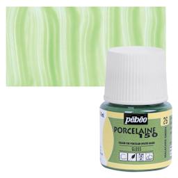 Pebeo Porcelaine 150 Paint - Malachite, Transparent, 45 ml bottle and swatch
