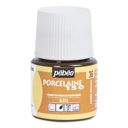 Pebeo Porcelaine 150 Paint - Amber, Transparent, 45 ml bottle