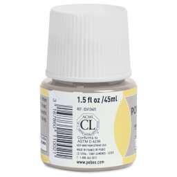 Pebeo Porcelaine 150 Paint - Chalk Powder Taupe, 45 ml (side)