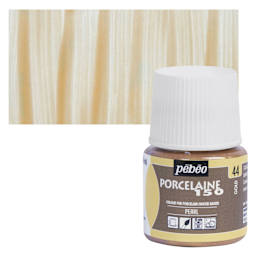 Pebeo Porcelaine 150 Paint - Gold, Opaque, 45 ml bottle and swatch