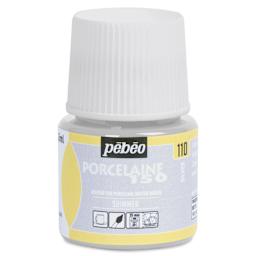 Pebeo Porcelaine 150 Paint - Shimmer Silver, Shimmer Opaque, 45 ml bottle