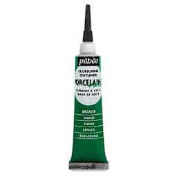 Pebeo Porcelaine 150 Outliner - Bronze Green, 20 ml tube