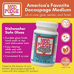 Mod Podge Dishwasher Safe Gloss - 8 oz - features