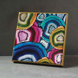 Plaid Mod Podge Sparkle Finish, completed painting finished with Sparkle