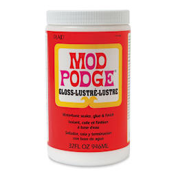 Plaid Mod Podge - Gloss Finish, Quart, front of the jar
