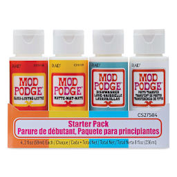 Plaid Mod Podge Starter Set - Assorted Finishes, Set of 4, in packaging