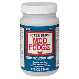 Plaid Mod Podge - Super Gloss Finish, 8 oz, front of the jar