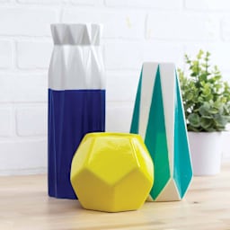 Mod Podge Clear Acrylic Sealer, Gloss finish on painted vases