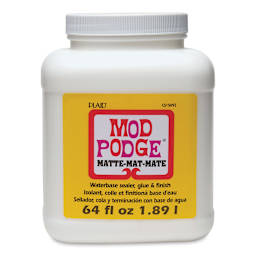 Plaid Mod Podge - Matte Finish, Half Gallon, front of the jar