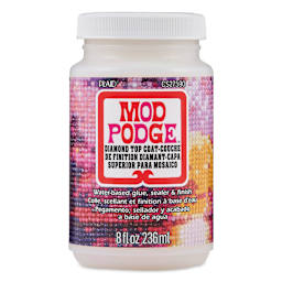 Mod Podge Diamond Top Coat, front of jar