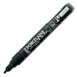 Pebeo Porcelaine 150 Paint Marker - Anthracite Black, Broad