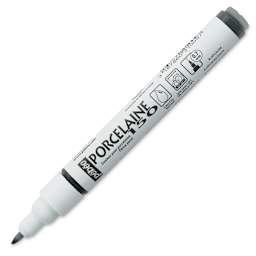 Pebeo Porcelaine 150 Paint Marker - Anthracite Black, Broad