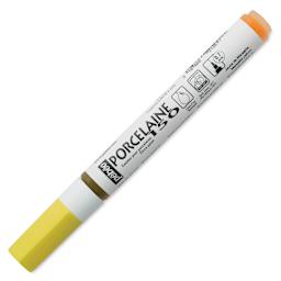 Pebeo Porcelaine 150 Paint Marker - Marseille Yellow, Fine Point with cap on