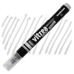 Pebeo Vitrea 160 Paint Marker - Neutral, Frosted marker and swatch
