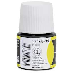 Pebeo Vitrea 160 Glass Paint - Ink Black, Glossy, 45 ml bottle (side)