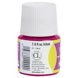 Pebeo Vitrea 160 Glass Paint - Bengal Pink, Glossy, 45 ml bottle (side)