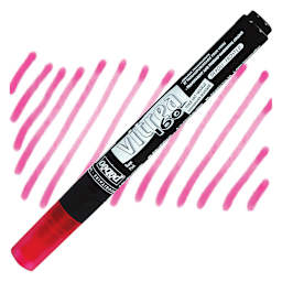 Pebeo Vitrea 160 Paint Marker - Pink, Frosted and swatch
