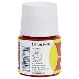 Pebeo Vitrea 160 Glass Paint - Indian Red, Glossy, 45 ml bottle (side)