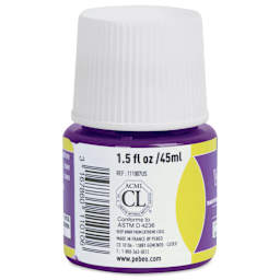 Pebeo Vitrea 160 Glass Paint - Amaranthine, Glossy, 45 ml bottle (side)