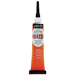 Pebeo Vitrea 160 Outliner - Paprika, Outliner, 20 ml tube
