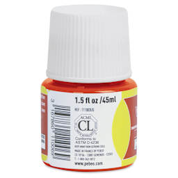 Pebeo Vitrea 160 Glass Paint - Paprika, Glossy, 45 ml bottle (side)