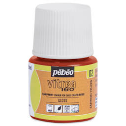 Pebeo Vitrea 160 Glass Paint - Saffron Yellow, Glossy, 45 ml bottle
