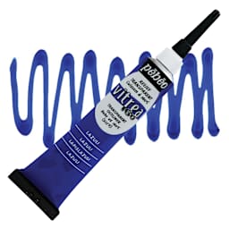 Pebeo Vitrea 160 Outliner - Lazuli, Outliner, 20 ml tube and swatch