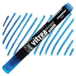 Pebeo Vitrea 160 Paint Marker - Turquoise, Glossy marker and swatch
