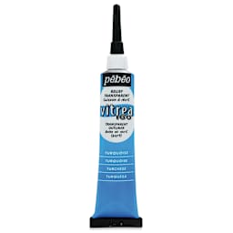 Pebeo Vitrea 160 Outliner - Turquoise, Outliner, 20 ml tube
