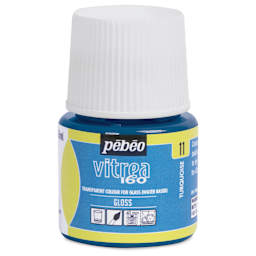 Pebeo Vitrea 160 Glass Paint - Turquoise, Glossy, 45 ml bottle