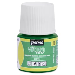 Pebeo Vitrea 160 Glass Paint - Oriental Green, Glossy, 45 ml bottle