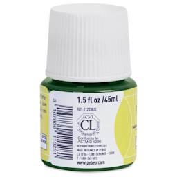 Pebeo Vitrea 160 Glass Paint - Aniseed Green, Frosted, 45 ml bottle (side)