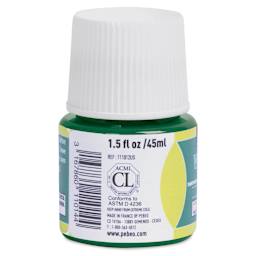 Pebeo Vitrea 160 Glass Paint - Emerald, Glossy, 45 ml bottle (side)