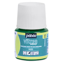 Pebeo Vitrea 160 Glass Paint - Emerald, Glossy, 45 ml bottle