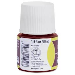 Pebeo Vitrea 160 Glass Paint - Earth Brown, Glossy, 45 ml bottle (side)