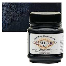 Jacquard Lumiere Acrylic - Galaxy, 2.25 oz Jar and swatch