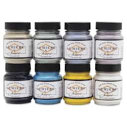 Jacquard Lumiere Acrylic - Set of 8, Celestial Colors, 2.25 oz jars
