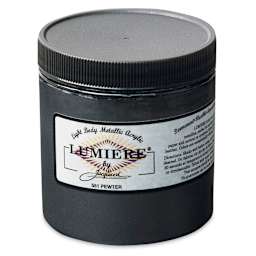 Jacquard Lumiere Acrylic - Pewter, 8 oz Jar