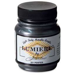 Jacquard Lumiere Acrylic - Metallic Pewter, 2.25 oz Jar