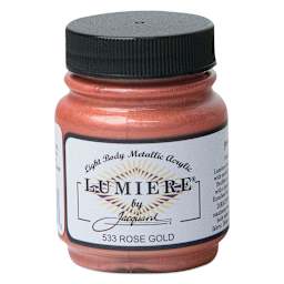 Jacquard Lumiere Acrylic - Rose Gold, 2.25 oz Jar