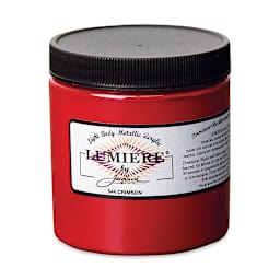 Jacquard Lumiere Acrylic - Crimson, 8 oz Jar
