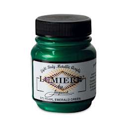 Jacquard Lumiere Acrylic - Pearlescent Emerald, 2.25 oz Jar