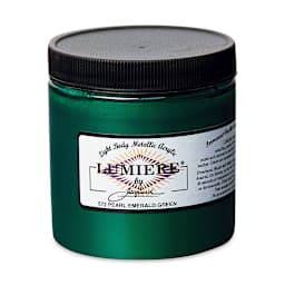 Jacquard Lumiere Acrylic - Emerald Green, 8 oz Jar