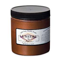 Jacquard Lumiere Acrylic - Metallic Rust, 8 oz Jar
