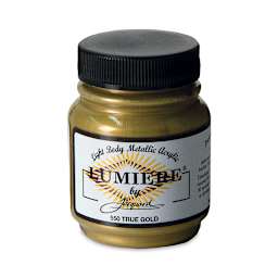 Jacquard Lumiere Acrylic - Metallic True Gold, 2.25 oz Jar