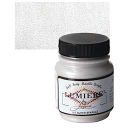 Jacquard Lumiere Acrylic - 2.25 oz, Metallic Super Sparkle and swatch