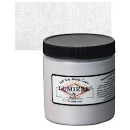 Jacquard Lumiere Acrylic - Super Sparkle, 8 oz Jar and swatch
